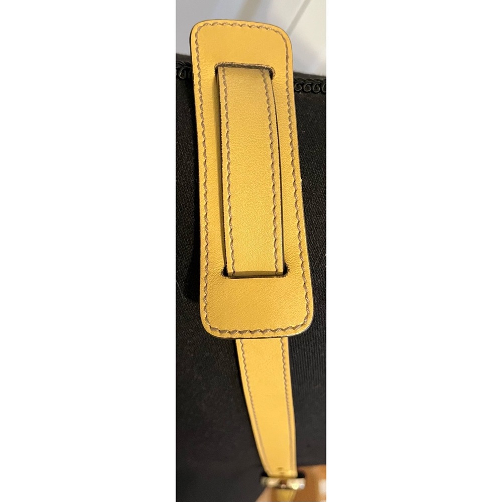 Vintage Gucci GG Canvas D Ring Crossbody with Yellow Trim - Picture 12 of 16